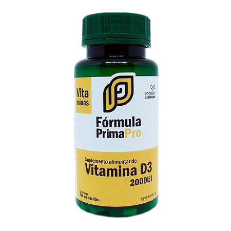 Vitamina D3 2000ui - 30 cápsulas