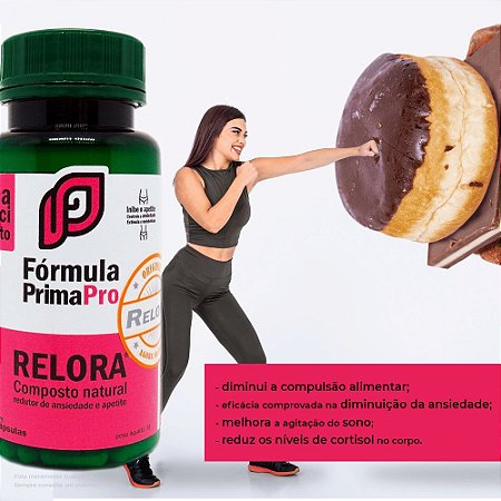Relora® 250mg Original - redutor de apetite - 30 cápsulas