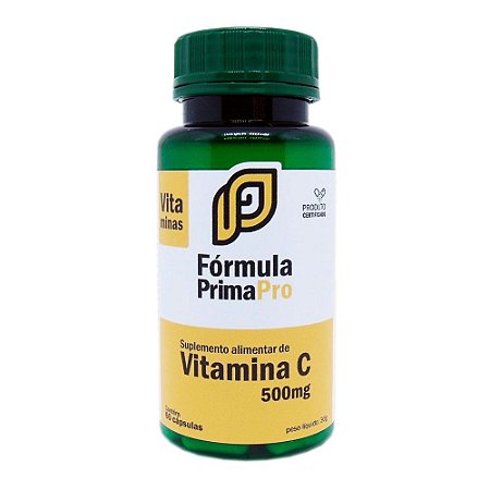 Vitamina C Revestida 500mg - 60 cápsulas