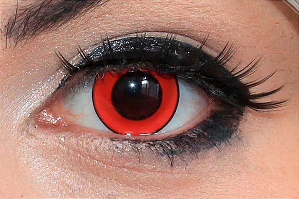 Lente de contato vermelha cosplay Clearance