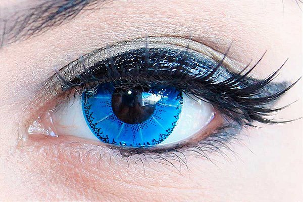 Lente contato azul Clearance