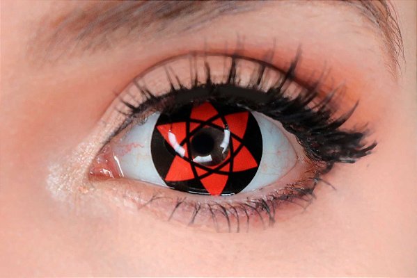 Lente de contato sharingan sasuke - Geek Lens - Lentes de contato