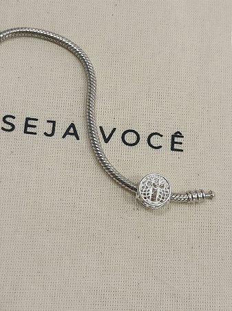 Berloque Separador Cruz com Coração