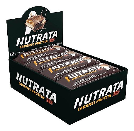 Barra Display C/ 12 De 45g  Caramel Protein Nutrata