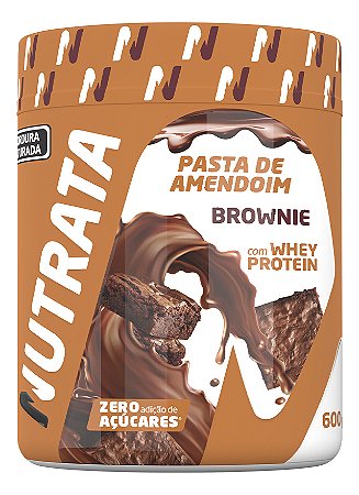 Pasta  Amendo Whey 600g Brownie Nutrata
