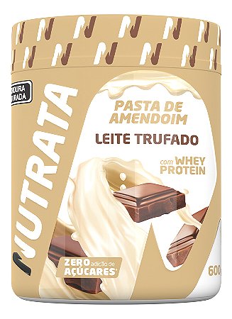 Pasta  Amendo Whey 600g Leite Trufado Nutrata