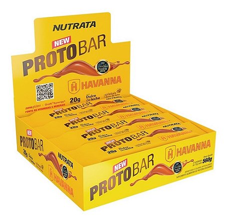 Protobar 9un De 70g Doce De Leite Havanna Nutrata
