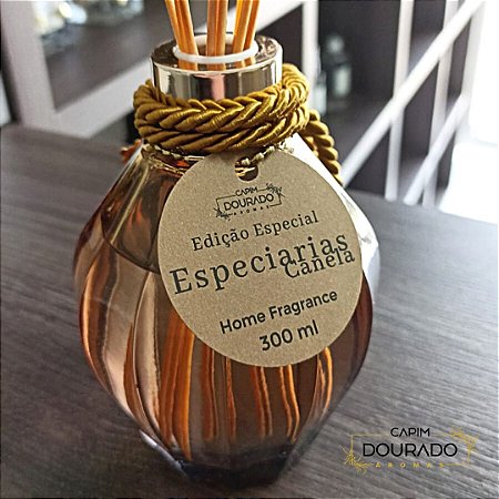 Aromatizador de Ambientes Especiarias Canela vidro 300 ml