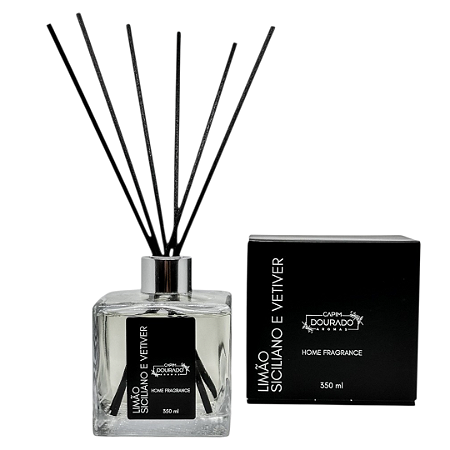 Aromatizador de Ambientes Limão Siciliano e Vetiver - Vidro 350 ml