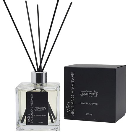 Aromatizador de Ambientes Limão Siciliano e Vetiver - Vidro 350 ml