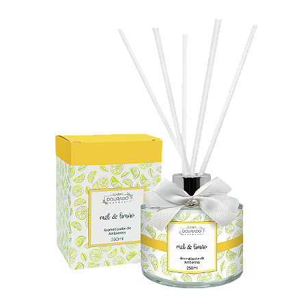 Aromatizador de Ambientes Mel e Limão - Vidro 250ml