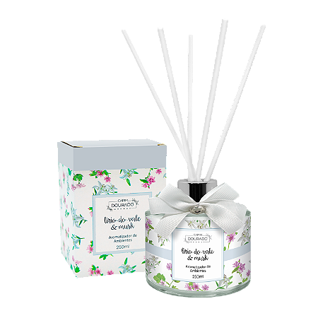 Aromatizador de Ambientes Lírio-do-vale e Musk - Vidro 250ml