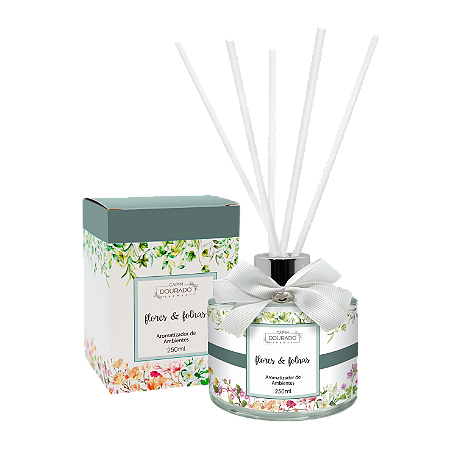 Aromatizador de Ambientes Flores e Folhas - Vidro 250ml