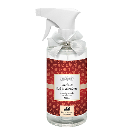 Água Perfumada para Tecidos - Canela e Frutas Vermelhas Spray 500 ml