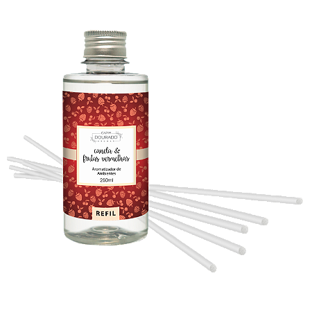 Aromatizador de Ambientes Canela e Frutas Vermelhas - Refil 250ml