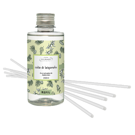 Aromatizador de Ambientes Cedro e Bergamota - Refil 250ml