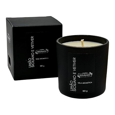 Vela Aromática Limão Siciliano e Vetiver - 180g
