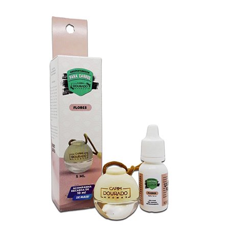 Aromatizador para Carros - Flores - 5 ml + Refil 10 ml