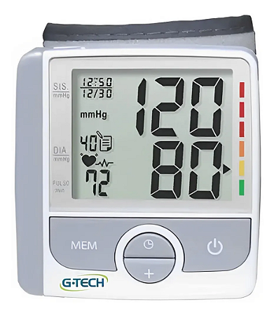 Aparelho de Pressao Dig. Automatico de Pulso G-TECH HOME C/ SELO