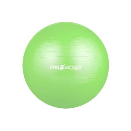 BOLA SUICA DE GINASTICA E PILATES COM BOMBA 55CM PROACTION VERDE Ean 7898585741240