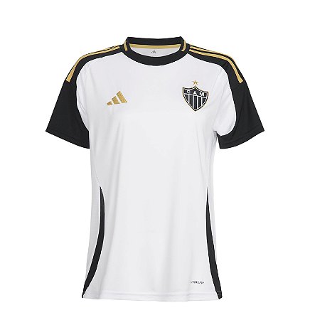 Camisa Atlético Mineiro Branca Feminina Adidas 2025 - Uniforme 2
