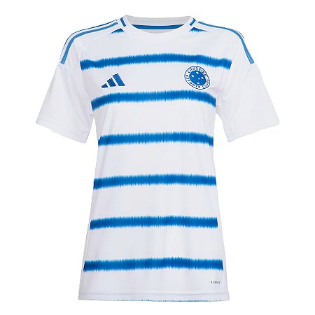 Camisa Cruzeiro Branca Feminina Adidas 2025 - Uniforme 2