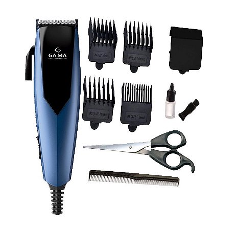 Cortador de cabelo GM MASTER preto/azul - GAMA ITALY