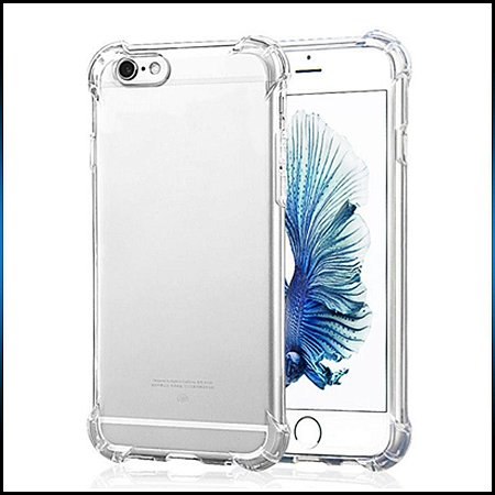 CAPA PARA CELULAR TPU ANTI-IMPACTO TRANSPARENTE IPHONE 6 PLUS