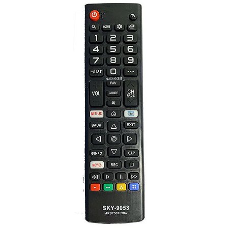 CONTROLE PARA TV LCD SMART LG NETFLIX/ PRIME VIDEO/ MOVIES