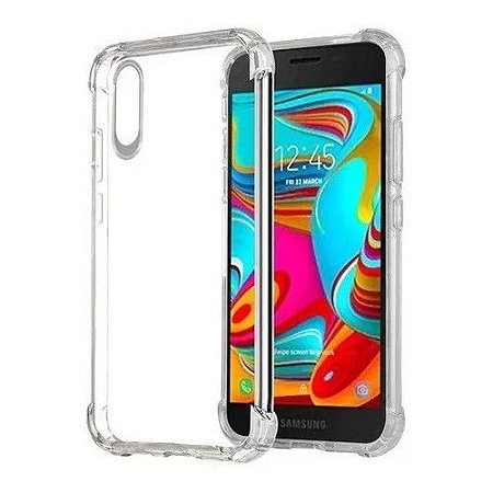 CAPA PARA CELULAR TPU ANTI-IMPACTO TRANSPARENTE SAMSUNG A02