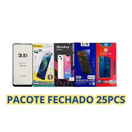 PACOTE DE PELICULA DE VIDRO 3D FINA SAMSUNG A07 25UN
