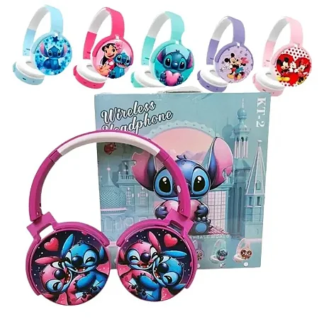 FONE BLUETOOTH TEMAS STITCH E MICKEY KT-2