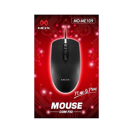 MOUSE COM FIO MOX MO-ME109