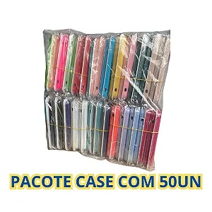 PACOTE DE CAPA CASE AVELUDADA IPHONE 16 50UN