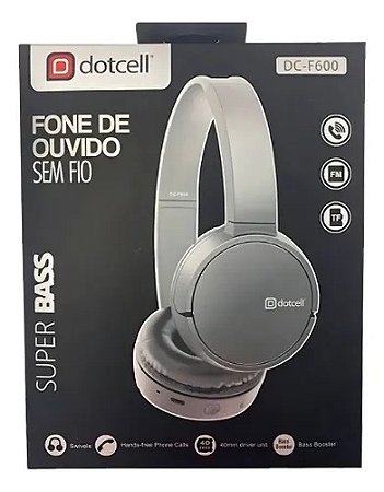 FONE DE OUVIDO ARCO BLUETOOTH DOTCELL DC-F600