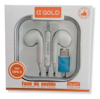 FONE DE OUVIDO A'GOLD TIPO C FN-A77