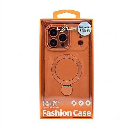 CAPA COLORIDA PARA IPHONE COM SUPORTE 17 PRO MAX COM LENTE DE CAMÊRA
