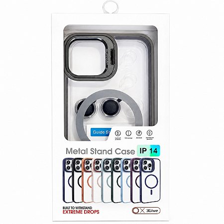 CAPA MAGSAFE COLORIDA PARA IPHONE 14 COM LENTE DE CAMÊRA
