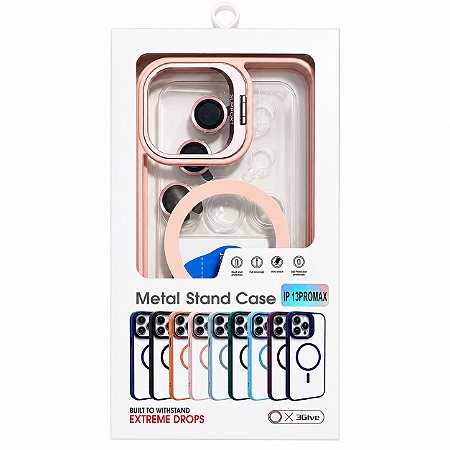 CAPA MAGSAFE COLORIDA PARA IPHONE 13 PRO MAX COM LENTE DE CAMÊRA