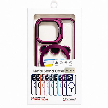 CAPA MAGSAFE COLORIDA PARA IPHONE 16 PRO COM LENTE DE CAMÊRA