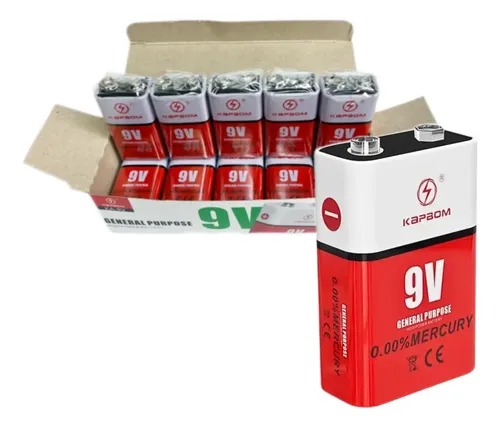CAIXA DE BATERIA 9V KAPBOM C/ 10UN