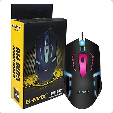 MOUSE COM FIO ILUMINADO BM-612