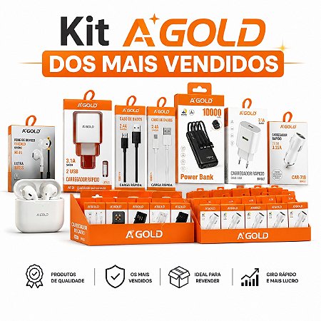 KIT 83 PRODUTOS MAIS VENDIDOS A'GOLD