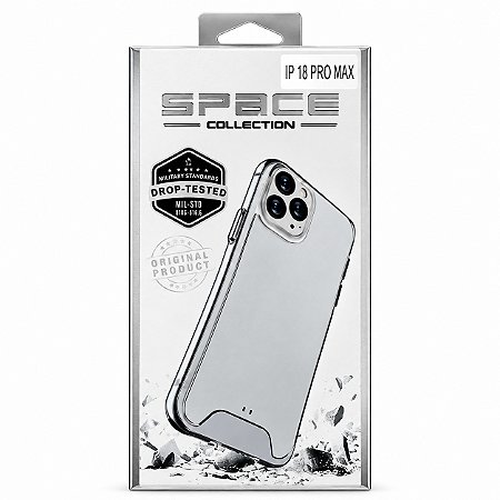 CAPA TRANSPARENTE ANTI-IMPACTO SPACE PARA IPHONE 18 PRO MAX