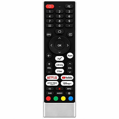 CONTROLE PARA TV LCD SMART EFL SX800 COM NETFLIX/ YOUTUBE/ PRIME E DISNEY LE-7231