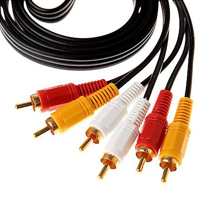 CABO 3 + 3  RCA 3M NIQUELADO