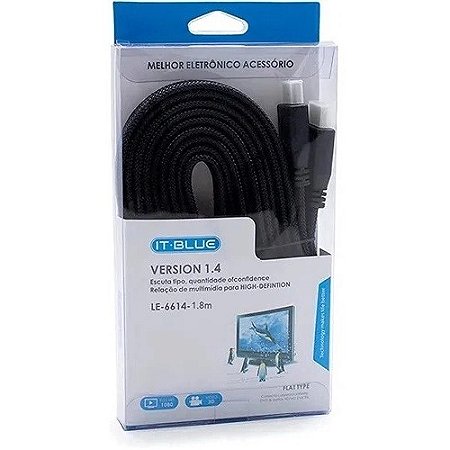 CABO HDMI 1,8M 4K REFORÇADO