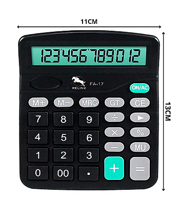 CALCULADORA MEDIA 12 DIGITOS MOD. 837