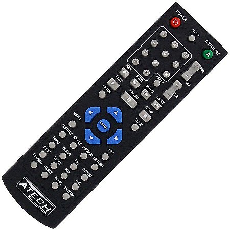 CONTROLE PARA DVD TECTOY PRETO NOVO