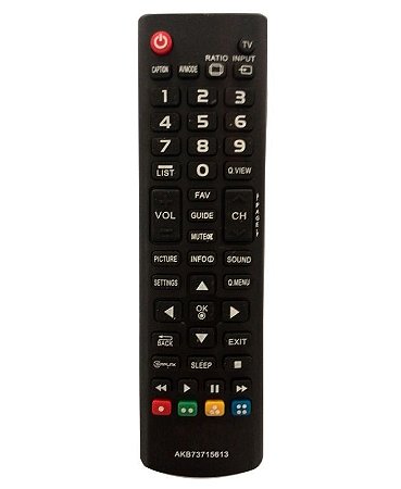 CONTROLE PARA TV LCD LG NOVA PRETA